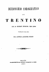 Dizionario corografico del Trentino 