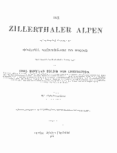 Die Zillerthaler Alpen 