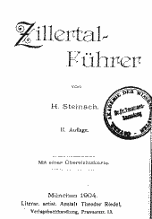 Zillertal-Führer 