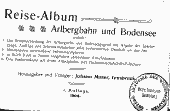 Reise-Album Arlbergbahn und Bodensee