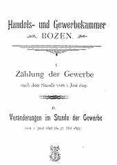 Zählung der Gewerbe nach dem Stande vom 1. Juni 1897. Veränderungen im Stande der Gewerbe vom 1. Juni 1896 bis 31. Mai 1897