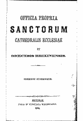 Officia propria sanctorum Cathedralis Ecclesiae et Dioecesis Brixinensis