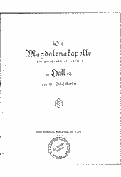 Die Magdalenakapelle (Krieger-Gedächtniskapelle) in Hall i.T.