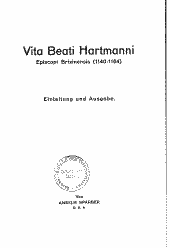 Vita Beati Hartmanni 