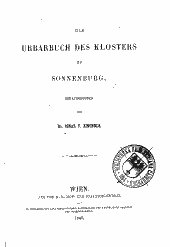 Das Urbarbuch des Klosters zu Sonnenburg
