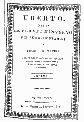 Uberto, ossia le serate d'inverno pei buoni contadini