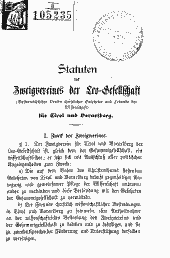 Statuten des Zweigvereines der Leo-Gesellschaft (Österreichischer Verein christlicher Gelehrter und Freunde der Wissenschaft) für Tirol und Vorarlberg