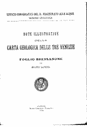 Note illustrative della carta geologica delle Tre Venezie, foglio Bressanone