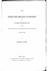 Der Streit der Tiroler Landschaft mit Kaiser Friedrich III. wegen der Vormundschaft über Herzog Sigmund von Österreich von 1439-1446