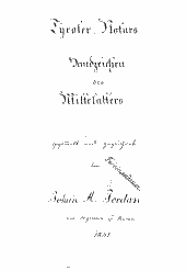 Tyroler Notars-Handzeichen des Mittelalters