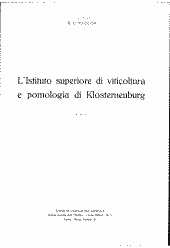 L' Istituto superiore di vitticoltura e pomologia di Klosterneuburg