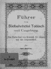 Führer für das Südbahnhotel Toblach und Umgebung 