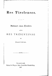 Res Tirolenses 