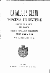 Catalogus cleri saecularis et regularis Diocesis Tridentini [Elektronische Ressource]