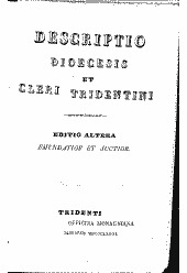 Catalogus cleri saecularis et regularis Diocesis Tridentini [Elektronische Ressource]