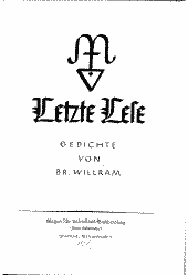 Letzte Lese 