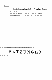 Satzungen des Gemeindenverbandes der Provinz Bozen Genossenschaft m. b. H.
