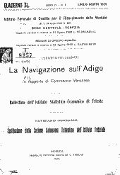 La navigazione sull'Adige in rapporto al commercio Veronese