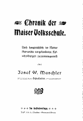 Chronik der Maiser Volksschule 