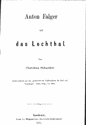 Anton Falger und das Lechthal