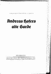 Andreas Hofers alte Garde