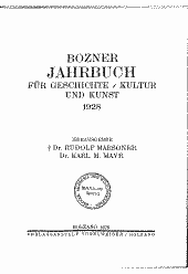 Bozner Jahrbuch für Geschichte, Kultur und Kunst