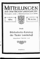 Bibliotheks-Katalog der Tiroler Landschaft 