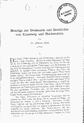 Beiträge zur Ortskunde und Geschichte von Enneberg und Buchenstein
