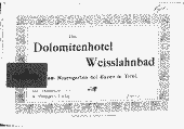 Das Dolomitenhotel Weisslahnbad am Rosengarten bei Bozen in Tirol