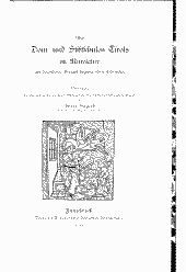 Über Dom- und Stiftschulen Tirols im Mittelalter mit besonderer Berücksichtigung ihrer Lehrmittel 