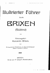 Illustrierter Führer durch Brixen (Südtirol)