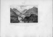 Festung bey Brixen gegen Norden während dem Baue 1836