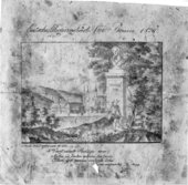 Entschuldigungskarte für Brixen 1829 mit Versen von Horaz