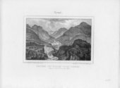 Festung bey Brixen gegen Norden, während dem Baue im Jahre 1836