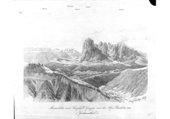 Marmolata und Langkofel-Gruppe von der Alpe Raschötz aus