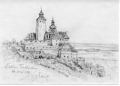 Schloss Forchtenstein, 18. Mai 1891, signiert Schmid