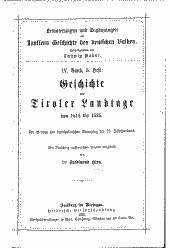 Geschichte der Tiroler Landtage von 1518 bis 1525 