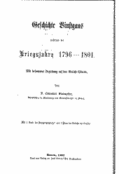 Geschichte Vinstgaus während der Kriegsjahre 1796 - 1801 
