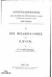 Der Hilarius-Codex von Lyon