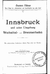 Innsbruck und Umgebung mit der Stubaital- und Brennerbahn, Karwendel- und Arlbergbahn