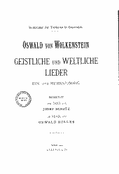 Oswald von Wolkenstein 