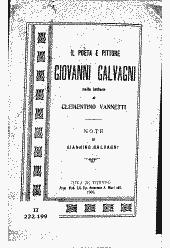 Il pittore e poeta Giovanni Galvagni 