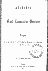 Statuten des Karl Borromäus-Vereines in Bozen 