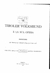 Il Tiroler Volksbund e la sua opera 