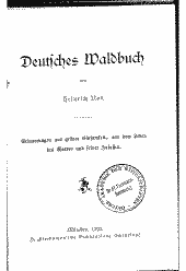 Deutsches Waldbuch 